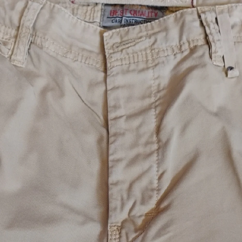 Paperbacks Tan Flat Front Shorts